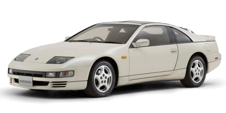 Nissan Fairlady Z Turbo (Z32) in an off-white shade, shot in the studio. Credit: Nissan.