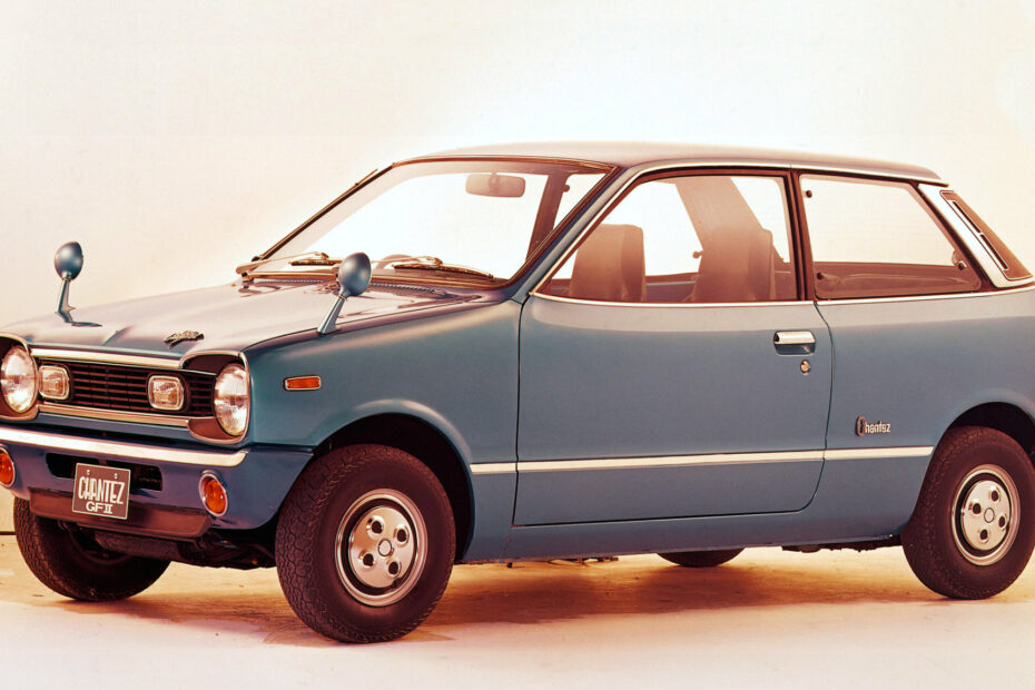 1972 Mazda Chantez GFII in blue.