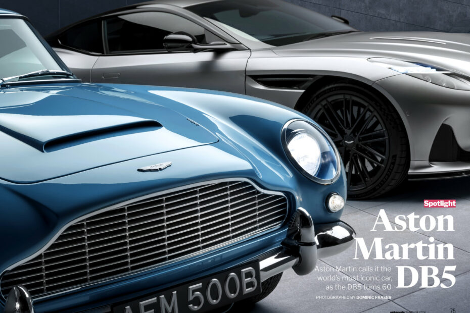 Aston Martin DB5 and DB12.